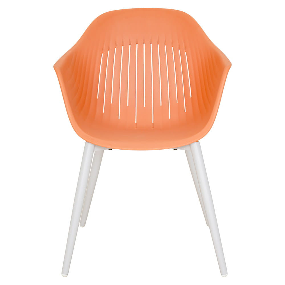 BALLENA puutarhatuolisetti 4kpl, kierrätysmuovi, oranssi