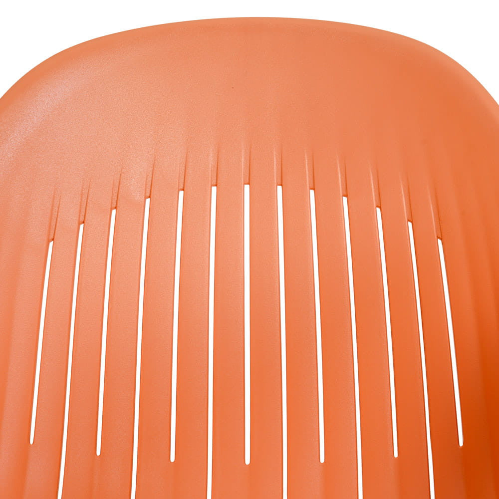 BALLENA trädgårdsstolsats, 4 st, återvunnen plast, orange