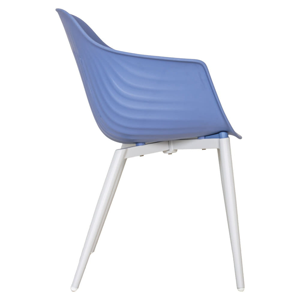 BALLENA puutarhatuolisetti 4kpl, kierrätysmuovi, sininen