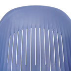 BALLENA trädgårdsstolsats, 4 st, återvunnen plast, blå