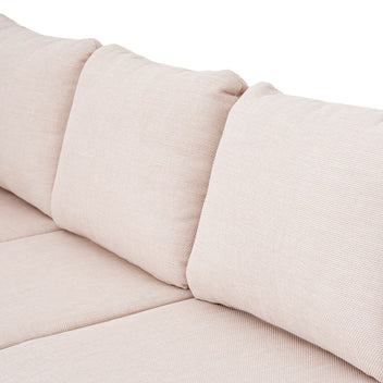 AURO ulkosohvaryhmä, kulmasohva + 2 nojatuolia + 2 pöytää, beige