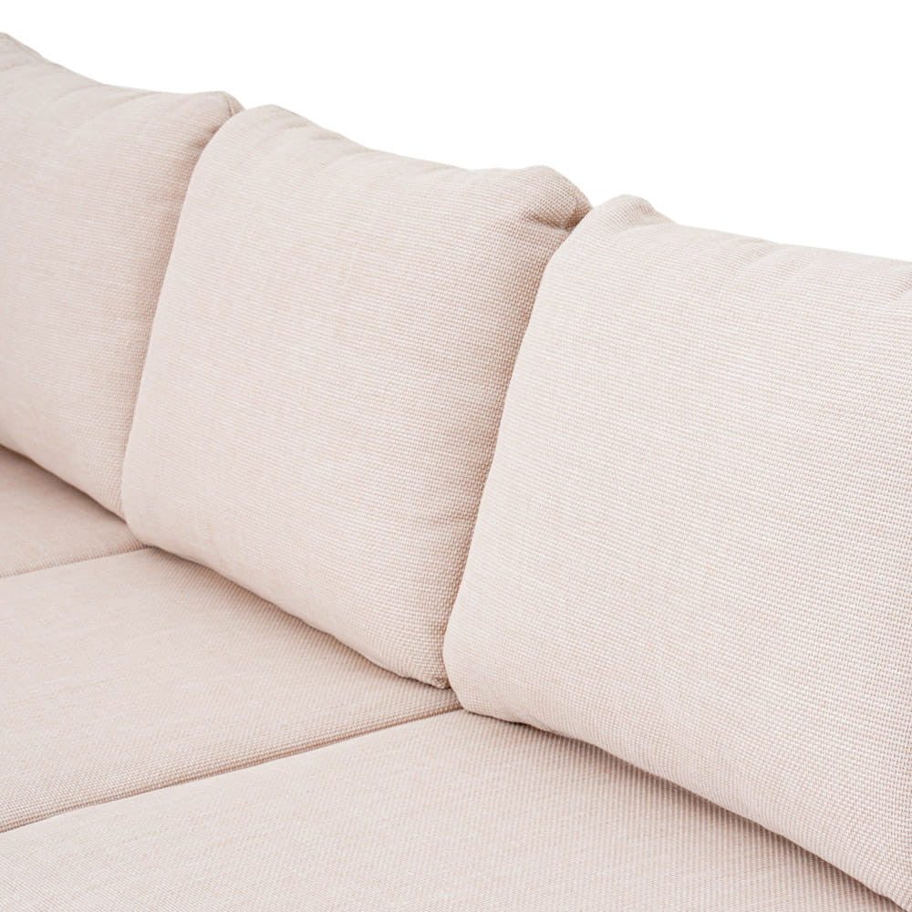 AURO ulkosohvaryhmä, kulmasohva + 2 nojatuolia + 2 pöytää, beige