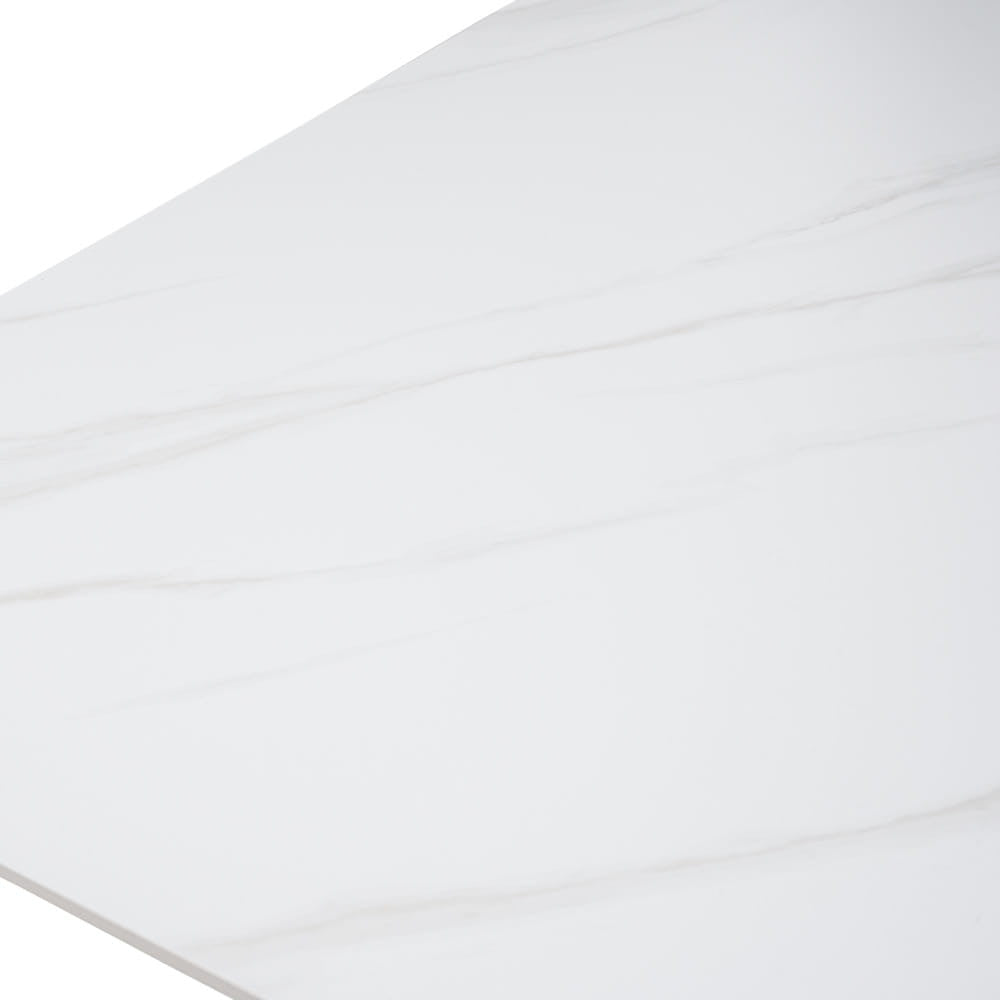 BALLENA puutarhapöytä 180x100cm, alumiini/lasi, valkoinen