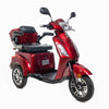 Kontio Motors Silverfox 2.0 Senior Scooter, Metallic Red 1,2 kWh litiumbatteri och 2A laddare