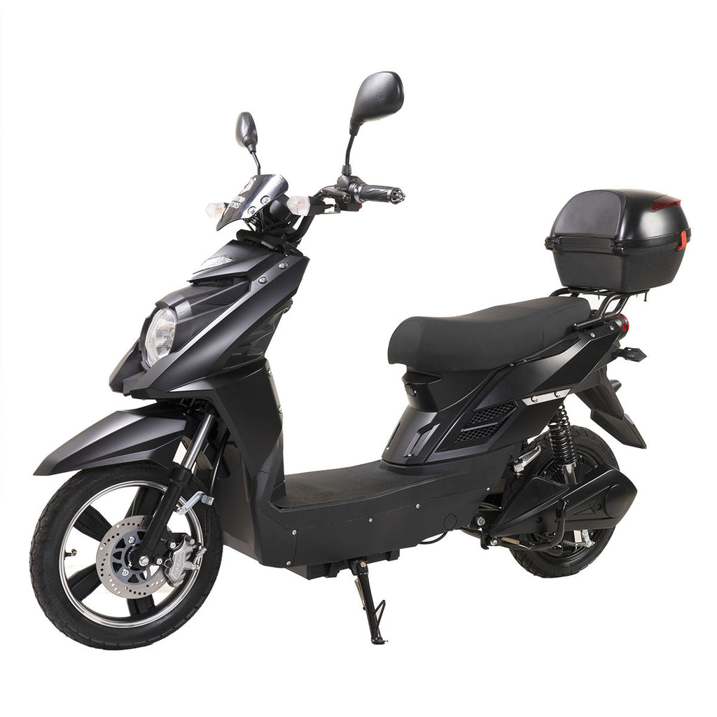 Kontio Motors e-Scooter 2.0 600W, 1.4kWh litium akku ja 3A Laturi, Musta