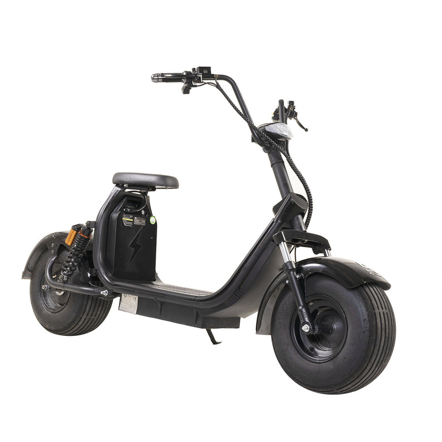 Kontio Kruiser Long Range Single 1000W, Kaksi 0,7kWh Lithium Akkua, Musta