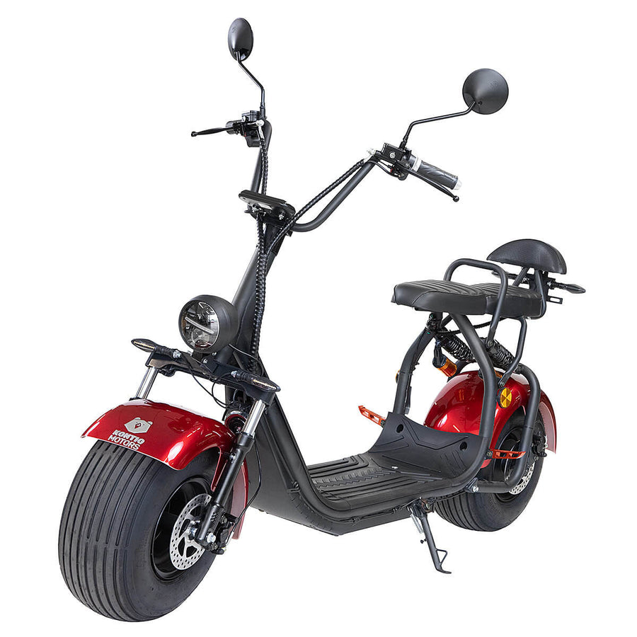 Kontio Motors Kruiser Salvatore 1000W, större 1,2kWh batteri, metallicröd