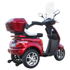 Kontio Motors Silverfox 2.0 Senioriskootteri, Metallic Red