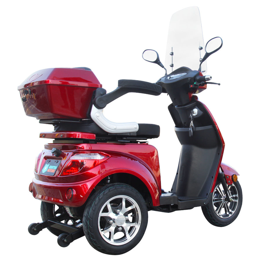 Kontio Motors Silverfox 2.0 Senior Scooter, Metallic Red