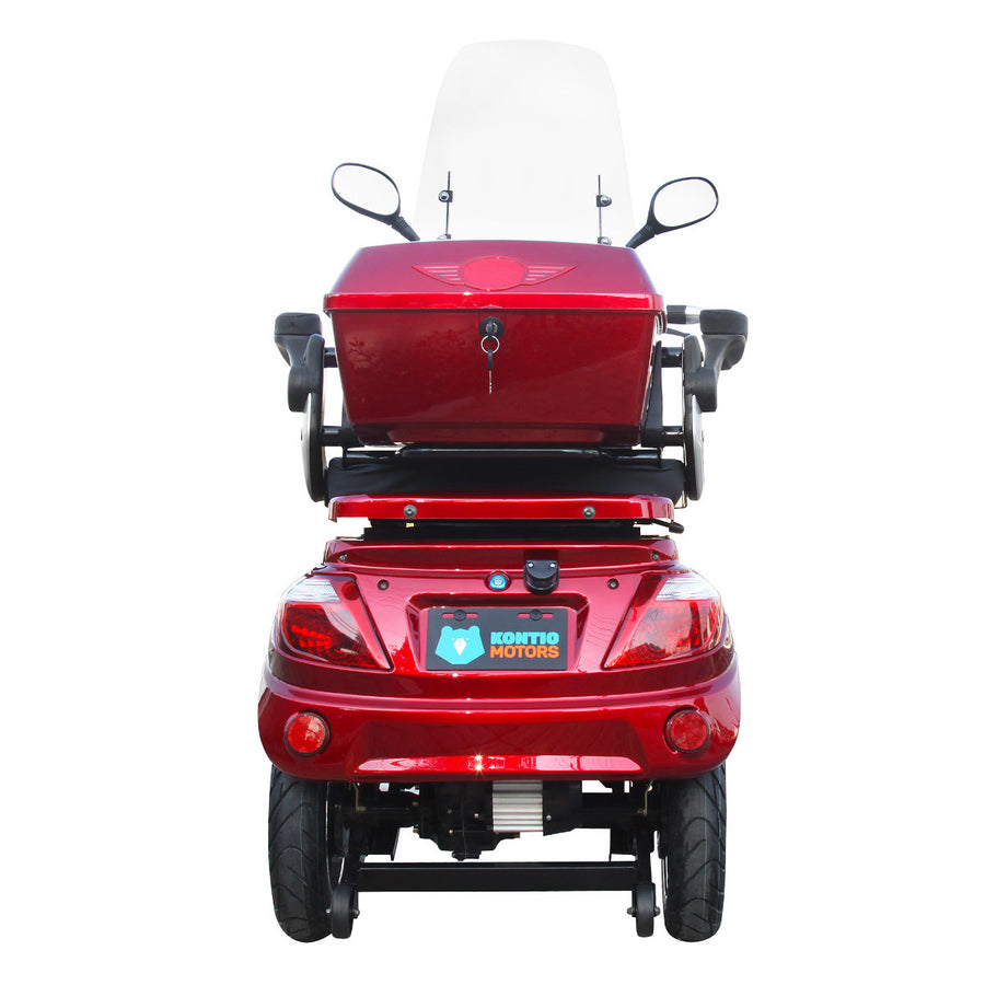 Kontio Motors Silverfox 2.0 Senior Scooter, Metallic Red