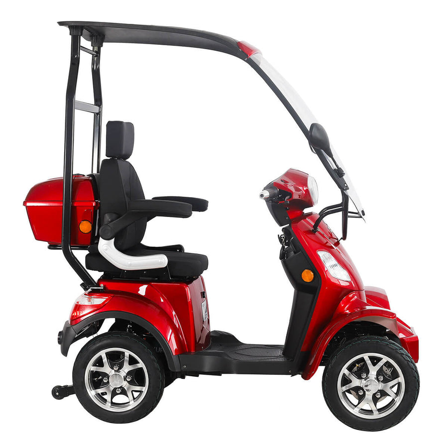 Kontio Motors Silverfox Four 2.0 Senior Scooter, metallic röd