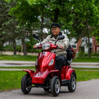 Kontio Motors Silverfox Four 2.0 Senioriskootteri, metallic red