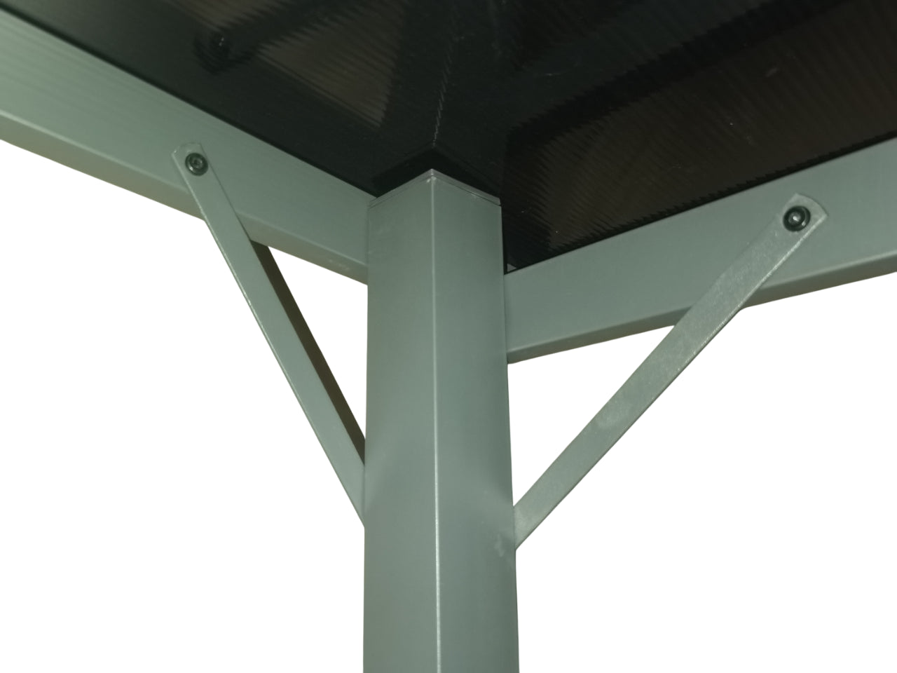 Pohjola Garden Pergola/Puutarhakatos 3x3m, PC katto, Harmaa