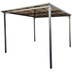 Pohjola Garden Pergola/Puutarhakatos 3x3m, PC katto, Harmaa