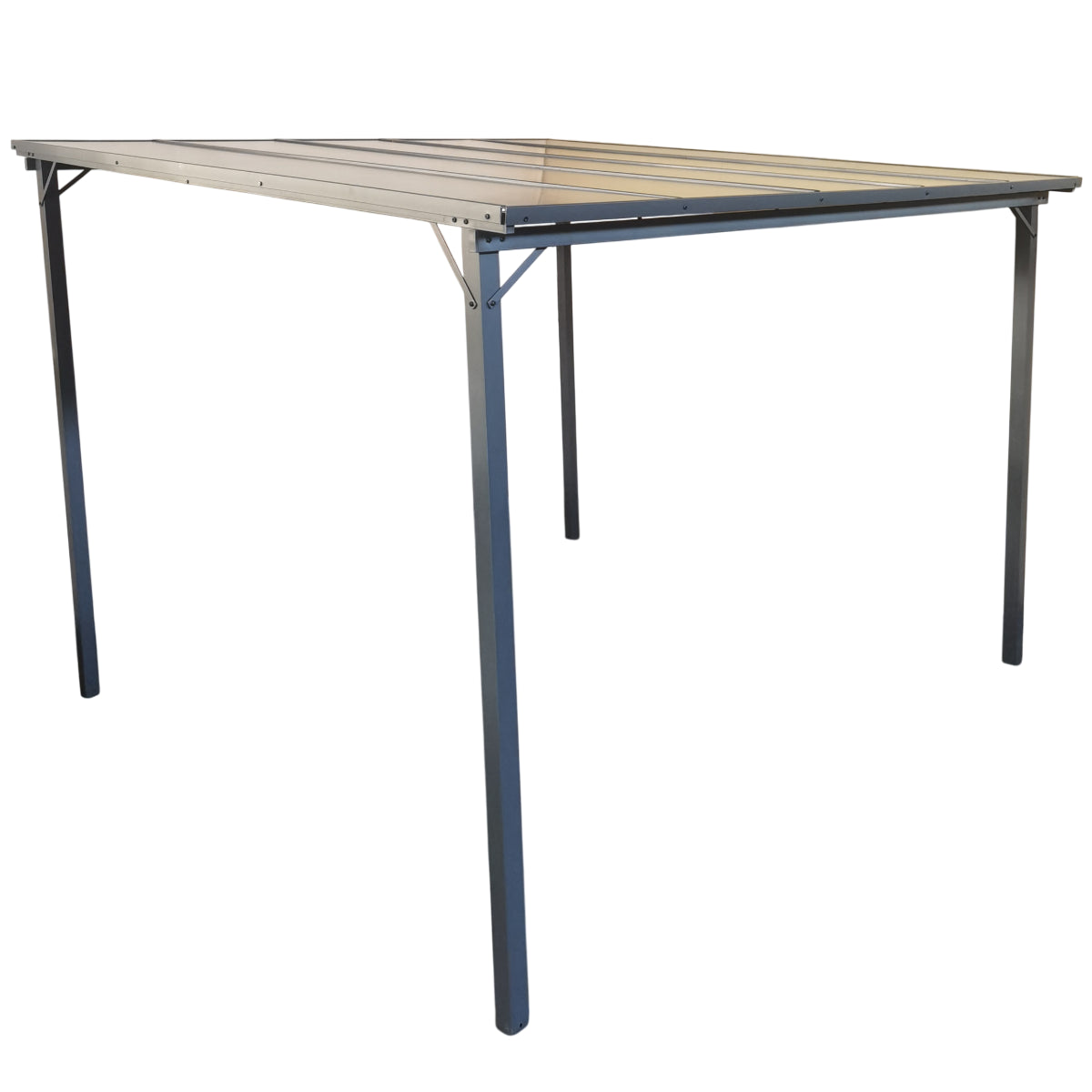 Pohjola Garden Pergola/Puutarhakatos 3x3m, PC katto, Harmaa