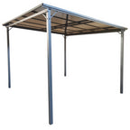 Pohjola Garden Pergola/Puutarhakatos 3x3m, PC katto, Harmaa