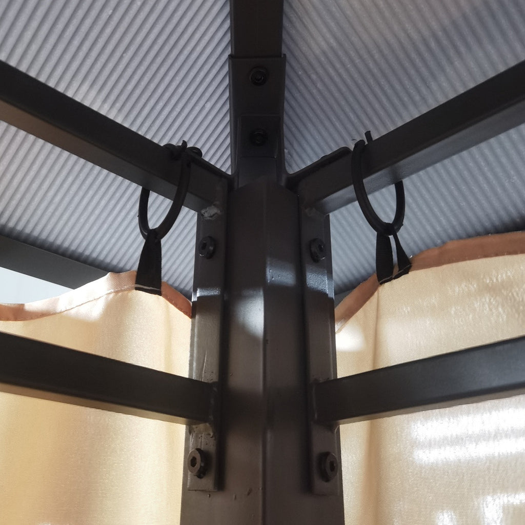 Pohjola Garden Paviljonki/Puutarhakatos 3x3m PC-katolla, Beige