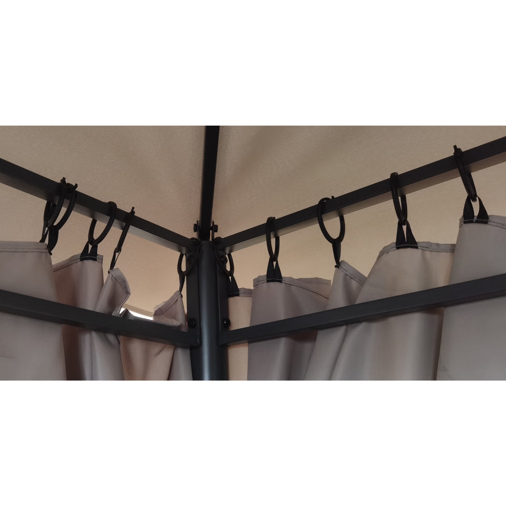 Pohjola Garden PATIO Paviljonki / Terassikatos 3x3m, Harmaa