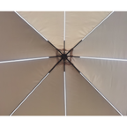 Pohjola Garden LED Puutarhapaviljonki 3x3m, Beige