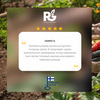 POHJOLA GARDEN Hybrid Kasvihuone 5,4m², Tukeva Runko, Kirkas Seinäpaneeli, Sokkeli, Harmaa