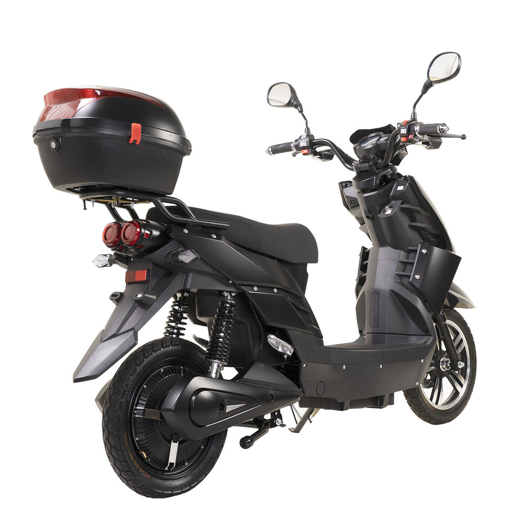 Kontio Motors e-Scooter 2.0 600W, 1.0kWh Lyijyakulla, Musta