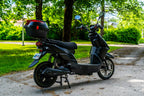 Kontio Motors e-Scooter 2.0 600W, 1.0kWh Lyijyakulla, Musta