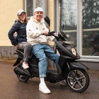 Kontio Motors e-Scooter 2.0 600W, 1.0kWh Lyijyakulla, Musta