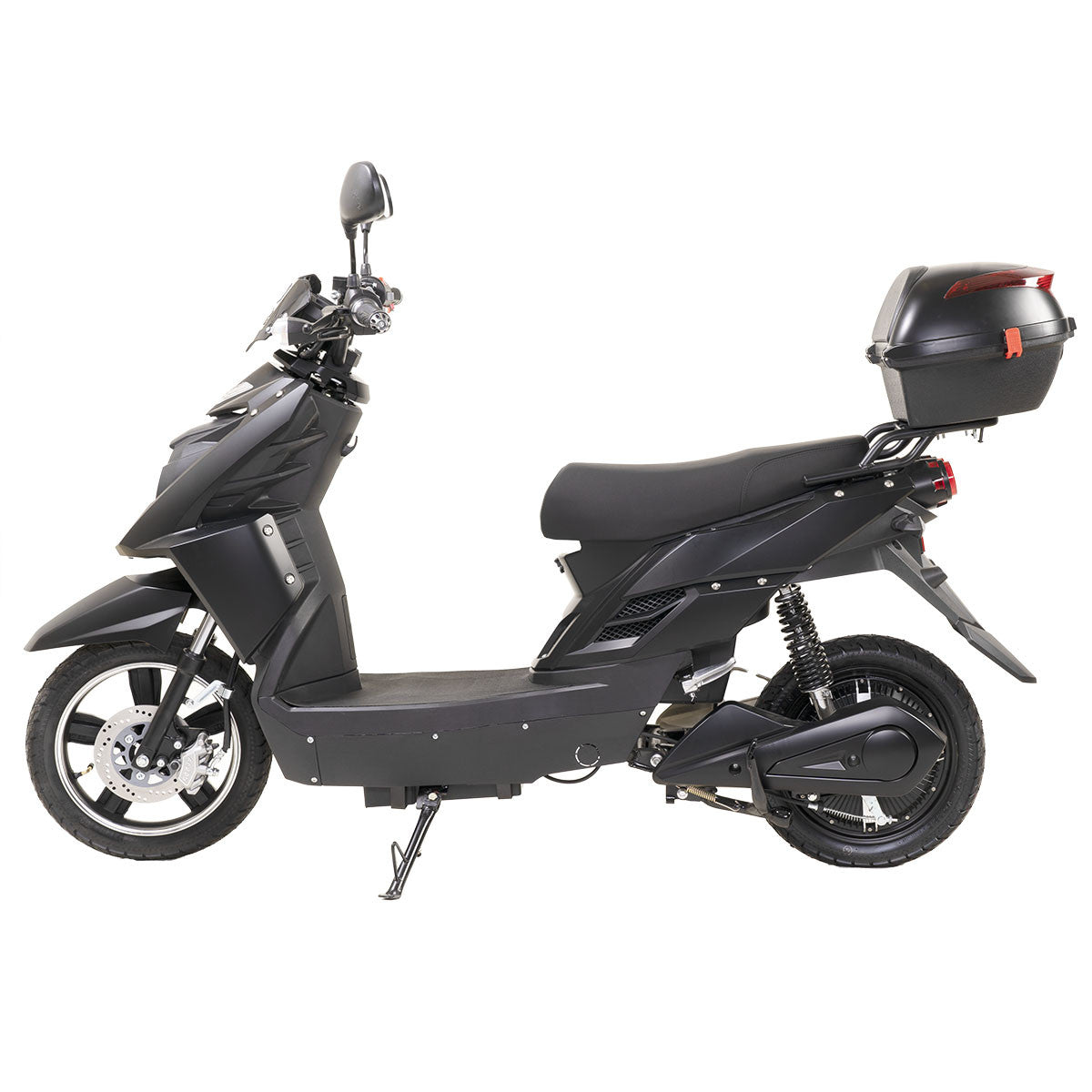 Kontio Motors e-Scooter 2.0 600W, 1.4kWh litium akku ja 3A Laturi, Musta