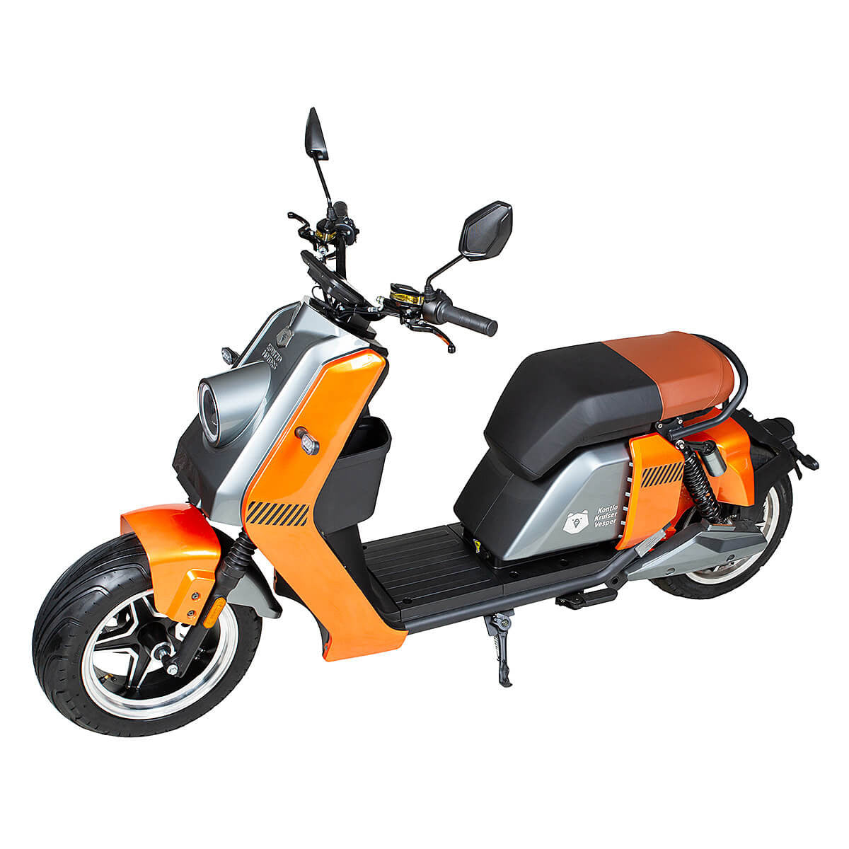 Kruiser Forte elscooter 45 km/h Orange Grafit, med 1,2, 1,8 eller 2,4 kWh batteri