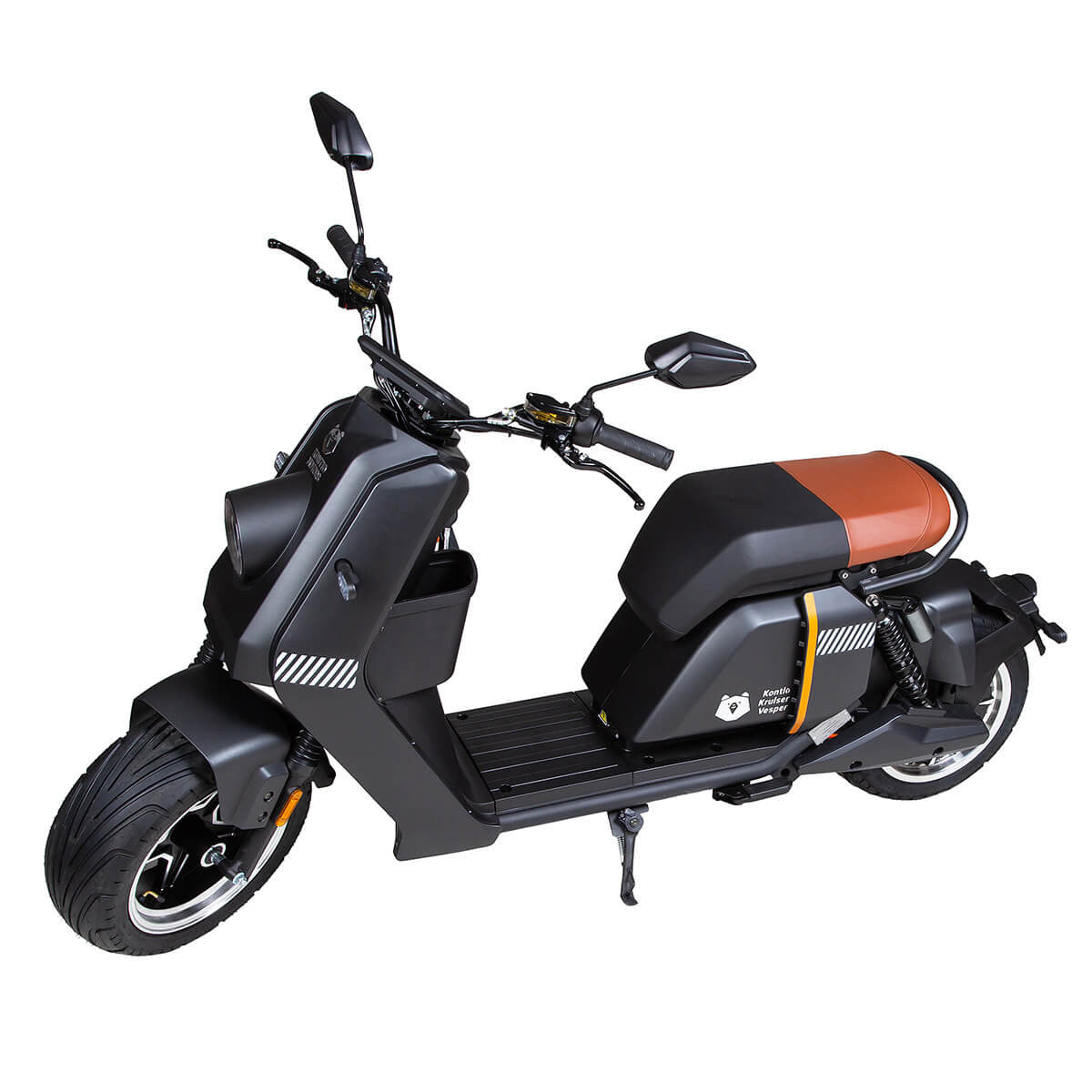 Kruiser Forte elscooter 45 km/h svart grafit, med 1,2, 1,8 eller 2,4 kWh batteri