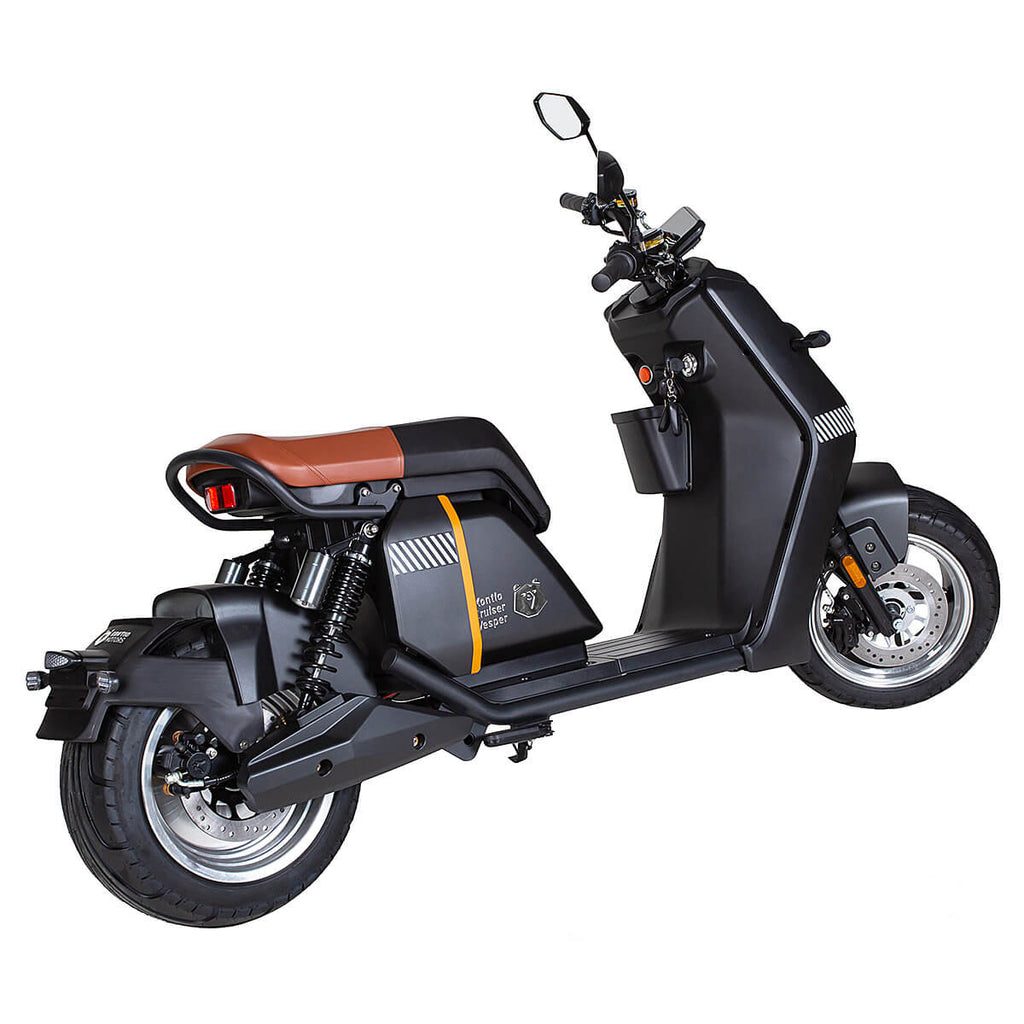 Kruiser Forte mopo 45km/h Musta Grafiitti 1,8 kWh akulla