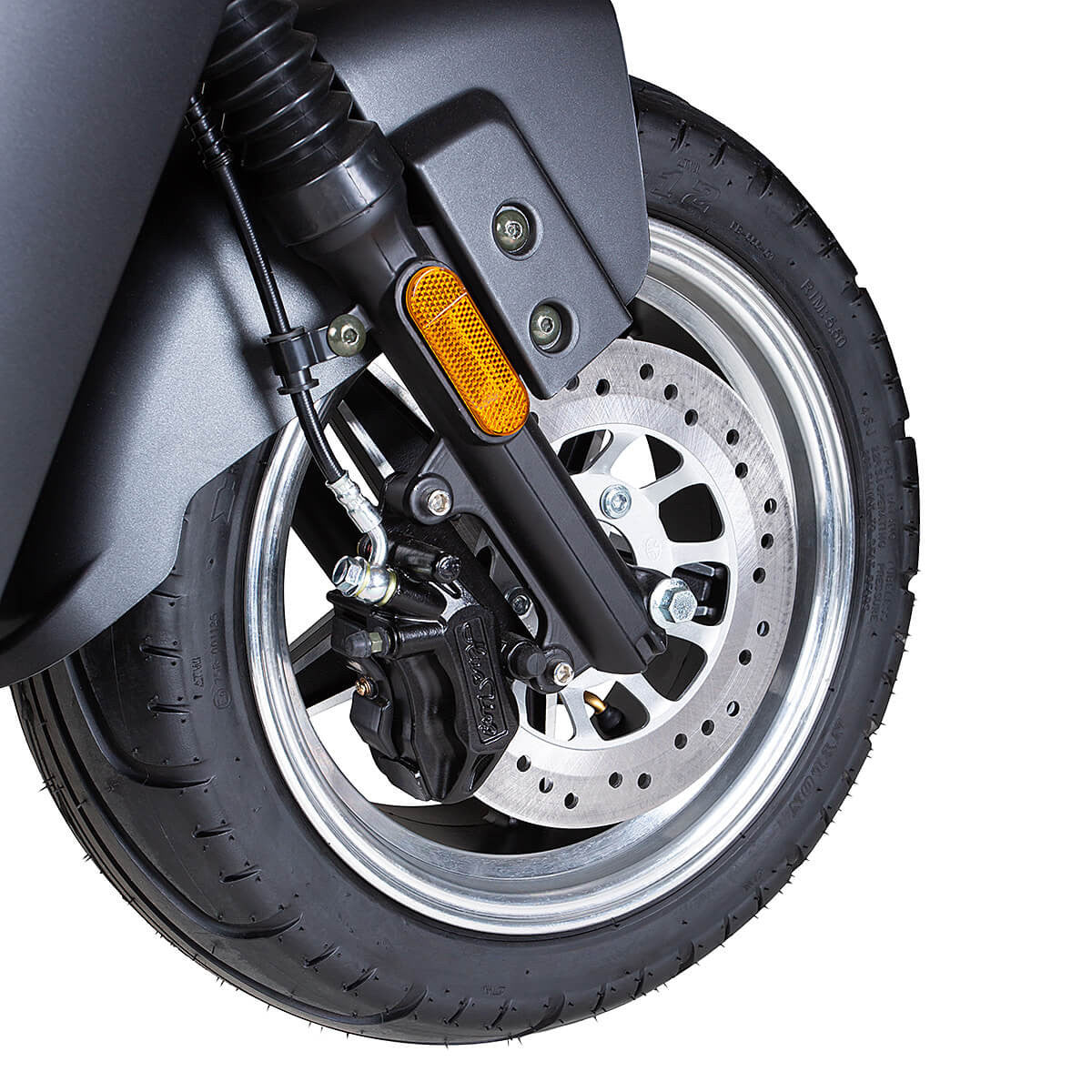 Kruiser Forte mopo 45km/h Musta Grafiitti 1,8 kWh akulla