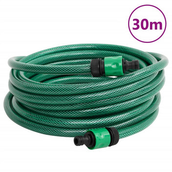 Slangvagn grön med 30 m slang PVC