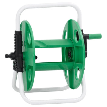 Fristående slangvinda, grön, 45 m, för 1/2" slang, stål