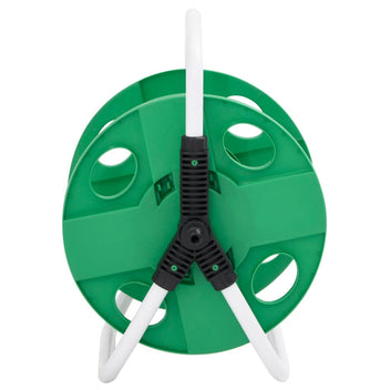 Fristående slangvinda, grön, 45 m, för 1/2" slang, stål