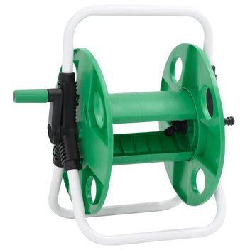 Fristående slangvinda, grön, 45 m, för 1/2" slang, stål