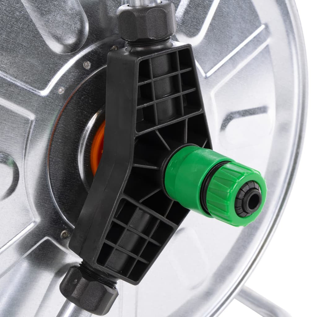 Letkukela seinälle 50 m 1/2" letkulle teräs