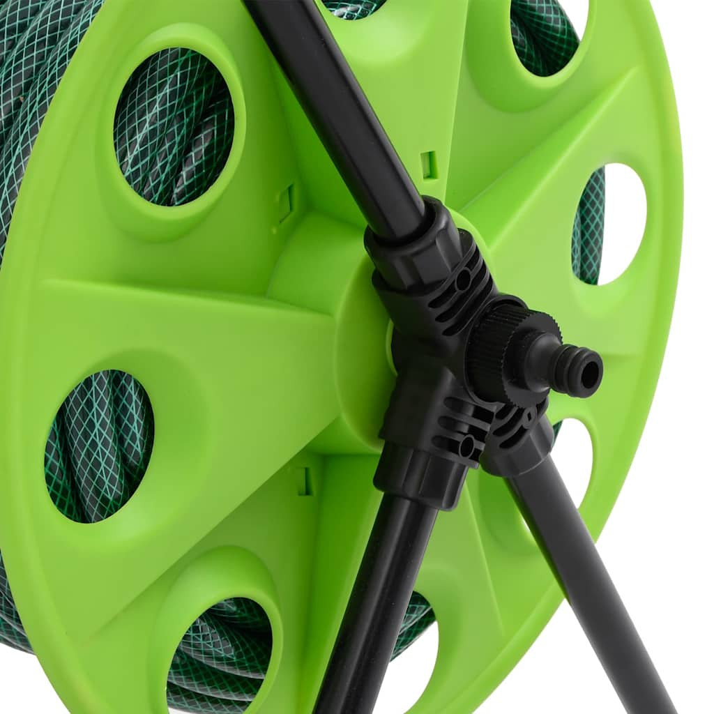Slangvagn med grönt slangkopplingsset 0,75" 30 m PVC