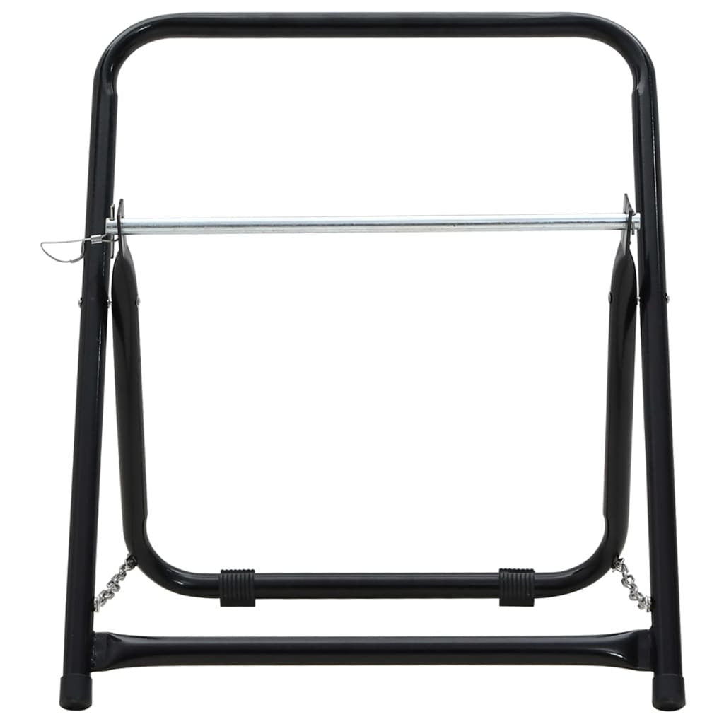 Slangvagn 48 cm 45 kg svart pulverlackerat stål