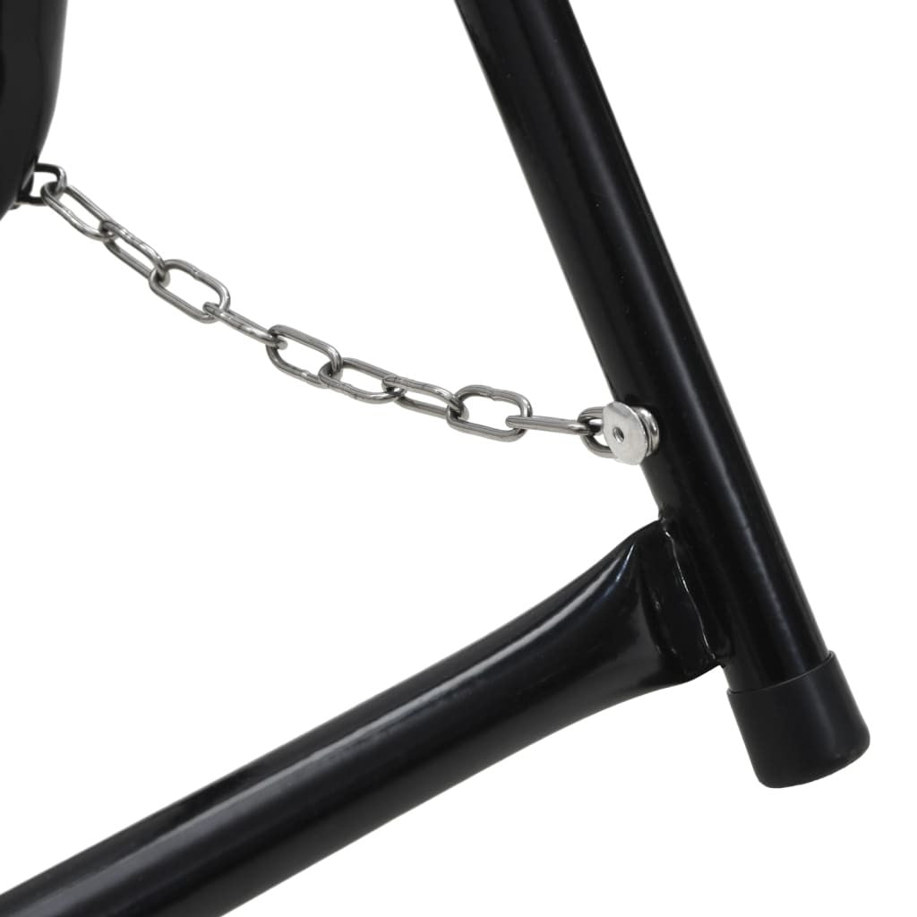 Slangvagn 48 cm 45 kg svart pulverlackerat stål