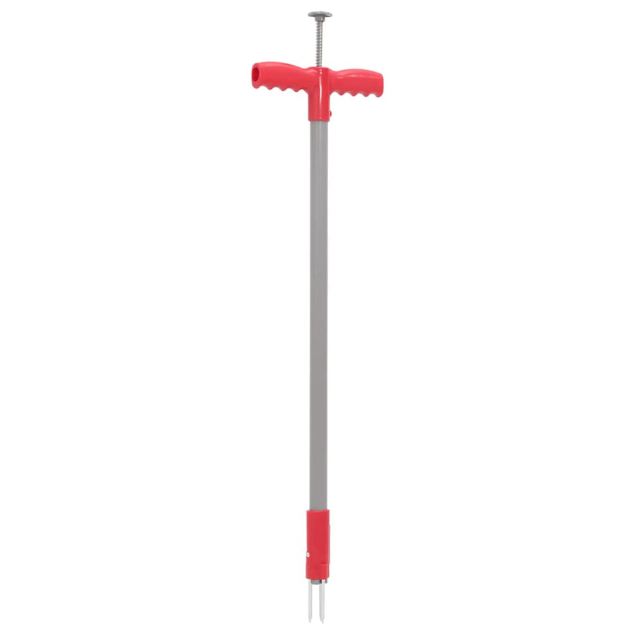 Ogräsryckare, röd och grå, 93,5 cm, pulverlackerat stål
