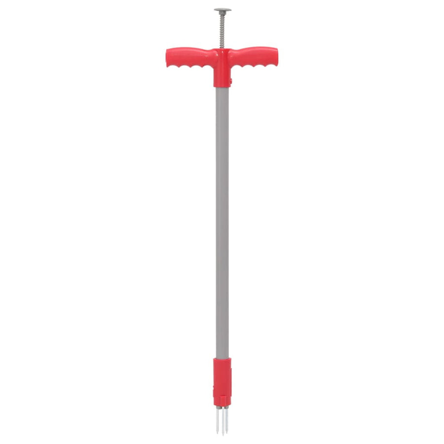 Ogräsryckare, röd och grå, 93,5 cm, pulverlackerat stål
