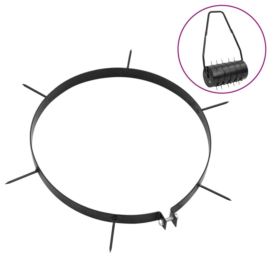 Gräsmattsluftare med spikar, 5 st, Ø 30 cm, järn
