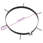 Nurmikon ilmaajapannat piikeillä 5 kpl Ø 30 cm rauta
