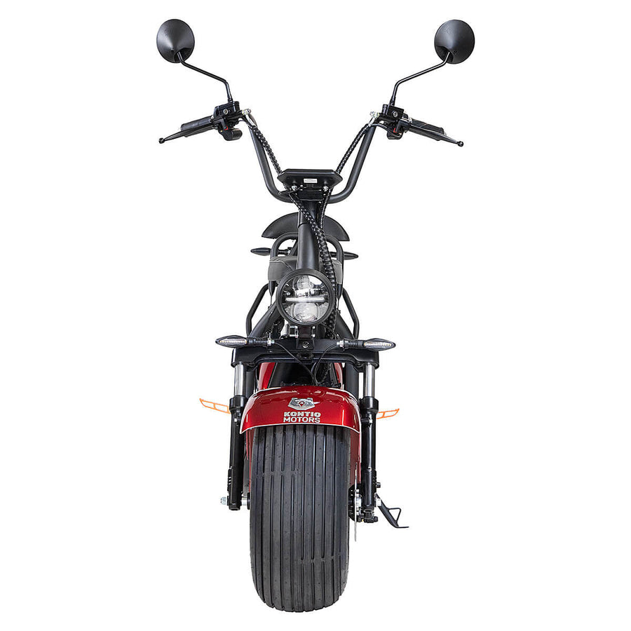 Kontio Motors Kruiser Salvatore 1000W, större 1,2kWh batteri, metallicröd
