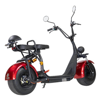 Kontio Motors Kruiser Salvatore 1000W, 0,7 kWh batteri, Metallic Red