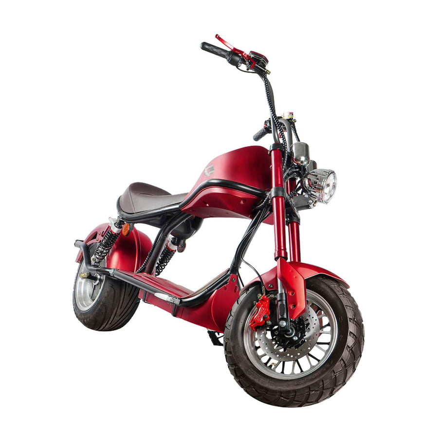 Kontio Kruiser Heritage 1000W, Suurempi 1,2kWh Lithium Akku, Punainen
