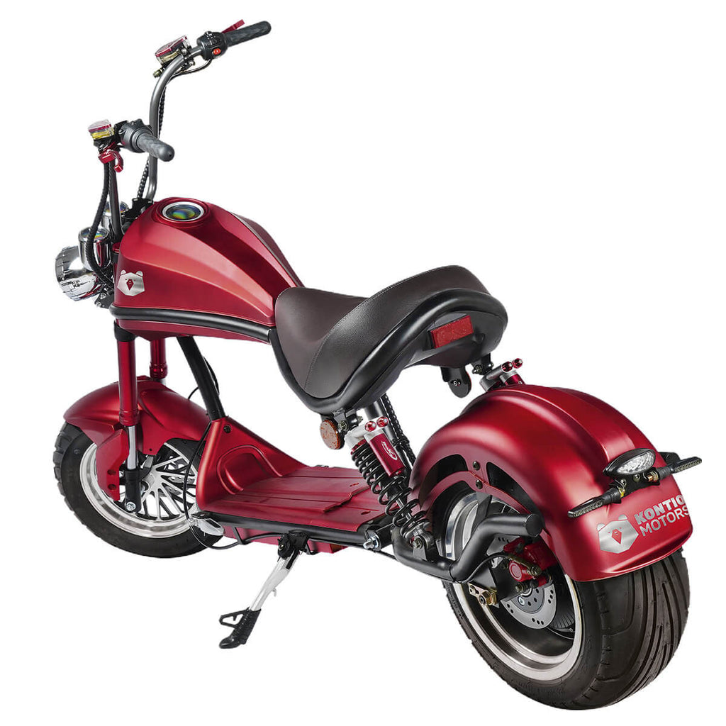 Kontio Kruiser Heritage 1000W, Suurempi 1,2kWh Lithium Akku, Punainen