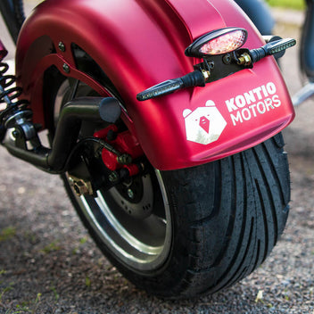 Kontio Kruiser Heritage 1000W, 0,7kWh litiumbatteri, röd