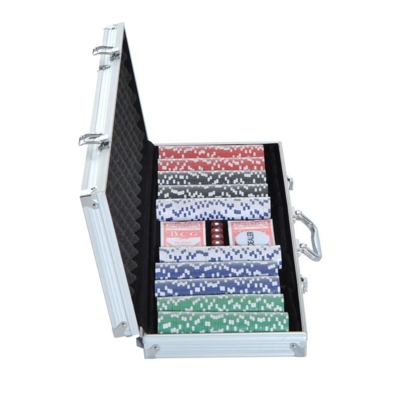 Pokerisalkku 500 pelimerkkiä + 2 korttipakka